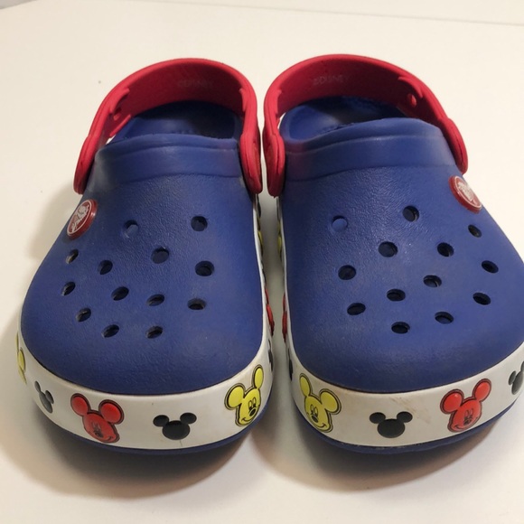 mickey mouse light up crocs